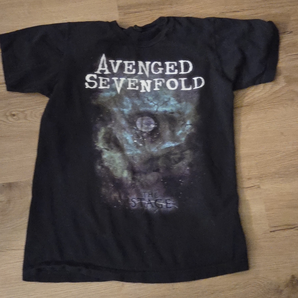 Avenged Sevenfold 'The Stage' Black Graphic Band Tee